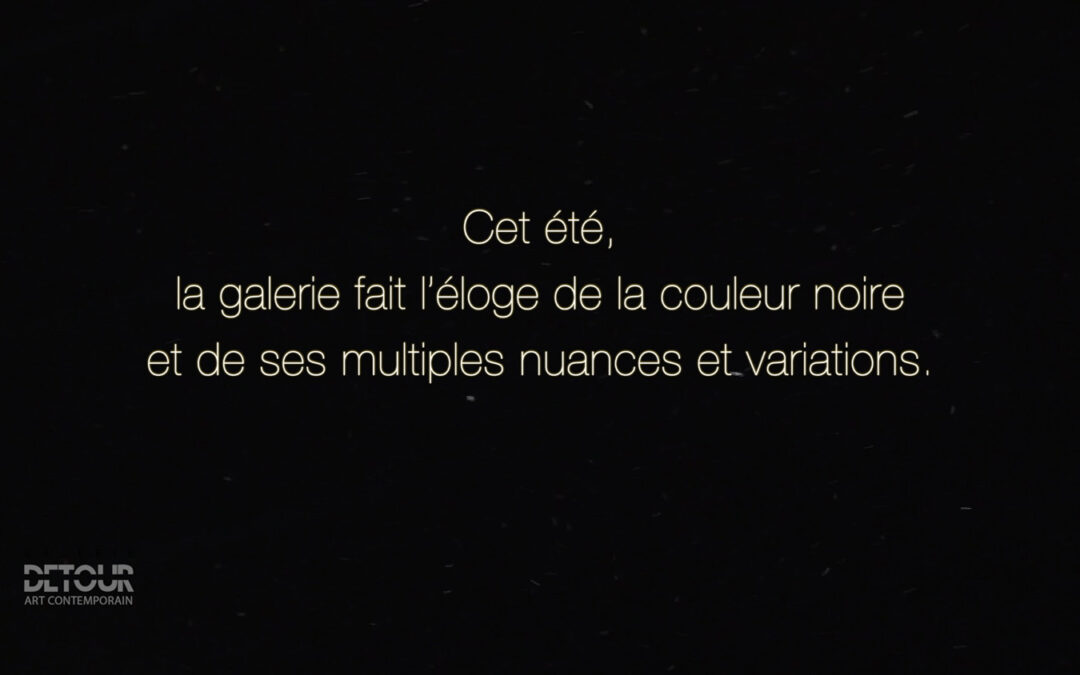 Teaser de l&rsquo;exposition à la lumière du noir