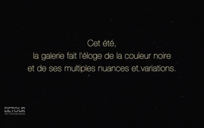 Teaser de l&rsquo;exposition à la lumière du noir